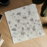 Garden Shadows III Purple Grey by Avery Tillmon. Shown as a detailed flat fine art print, highlighting archival giclee quality. Available as an archival giclee rolled canvas, fine art paper, or poster print. SKU 29004a.
