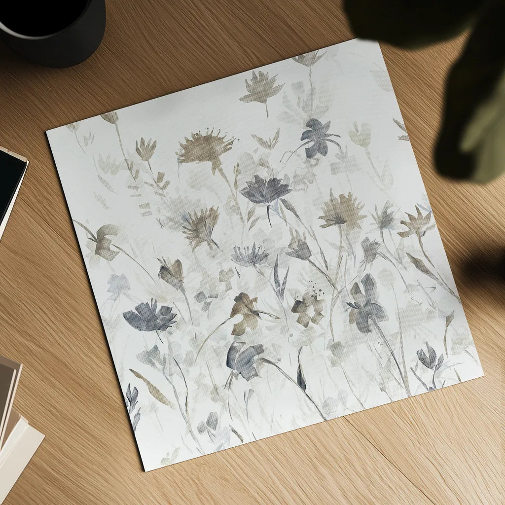 Garden Shadows III on White by Avery Tillmon. Shown as a detailed flat fine art print, highlighting archival giclee quality. Available as an archival giclee rolled canvas, fine art paper, or poster print. SKU 31321a.