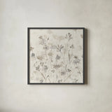 Garden Shadows IV by Avery Tillmon. Shown in a sleek black glass frame for a contemporary gallery look. Available as an archival giclee rolled canvas, fine art paper, or poster print. SKU 29003a.