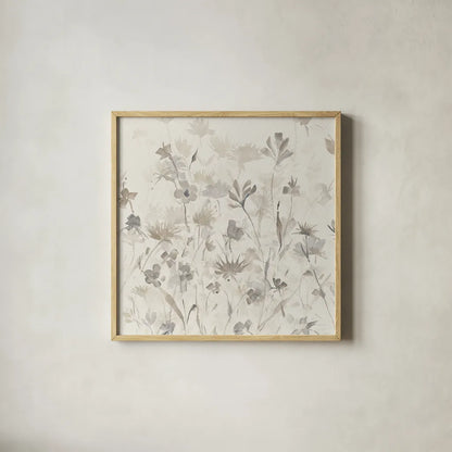 Garden Shadows IV by Avery Tillmon. Shown in a natural wood glass frame for a timeless modern aesthetic. Available as an archival giclee rolled canvas, fine art paper, or poster print. SKU 29003a.
