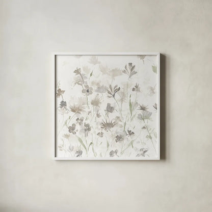 Garden Shadows IV on White v2 by Avery Tillmon. Shown in a crisp white glass frame for a clean and minimalist style. Available as an archival giclee rolled canvas, fine art paper, or poster print. SKU 46984a.