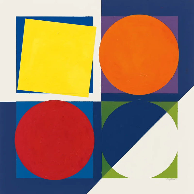 Geo Bright Primary by Avery Tillmon. SKU 82313a. Archival Giclee Fine art print for wall decor.