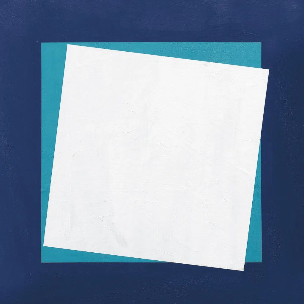 Geo Core Blue by Avery Tillmon. SKU 72254a. Archival Giclee Fine art print for wall decor.