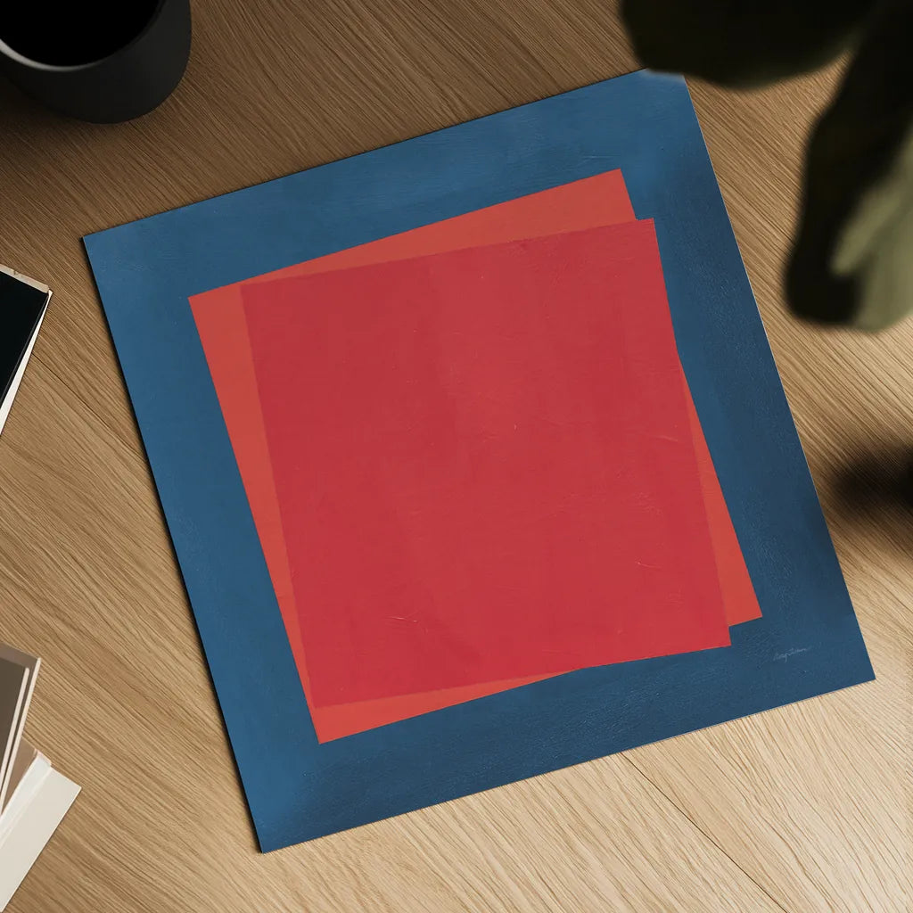 Geo Core Bright by Avery Tillmon. Shown as a detailed flat fine art print, highlighting archival giclee quality. Available as an archival giclee rolled canvas, fine art paper, or poster print. SKU 79769a.