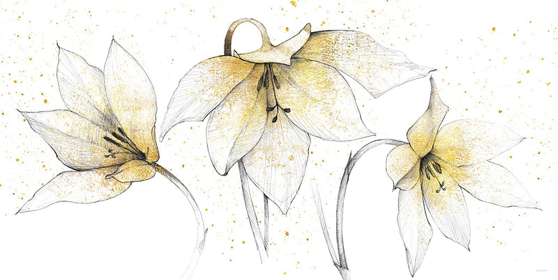 Gilded Graphite Floral Trio by Avery Tillmon