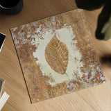 Gilded Leaf II by Avery Tillmon. Shown as a detailed flat fine art print, highlighting archival giclee quality. Available as an archival giclee rolled canvas, fine art paper, or poster print. SKU 17830a.