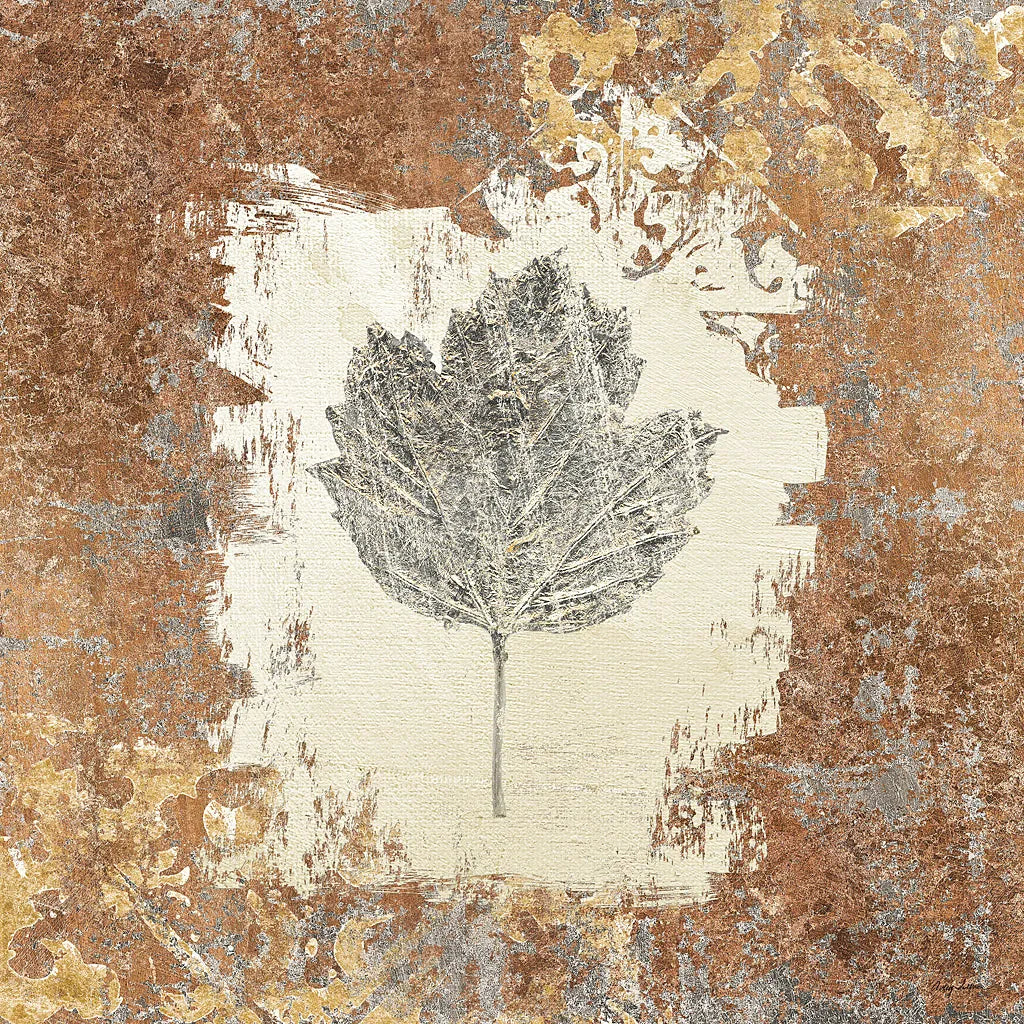Gilded Leaf V by Avery Tillmon. SKU 17832a. Archival Giclee Fine art print for wall decor.