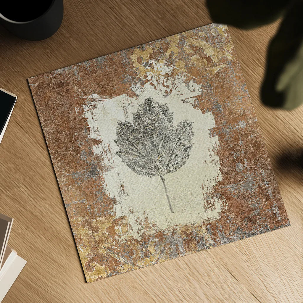 Gilded Leaf V by Avery Tillmon. Shown as a detailed flat fine art print, highlighting archival giclee quality. Available as an archival giclee rolled canvas, fine art paper, or poster print. SKU 17832a.