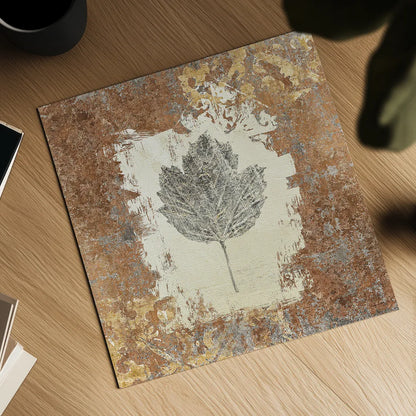 Gilded Leaf V by Avery Tillmon. Shown as a detailed flat fine art print, highlighting archival giclee quality. Available as an archival giclee rolled canvas, fine art paper, or poster print. SKU 17832a.