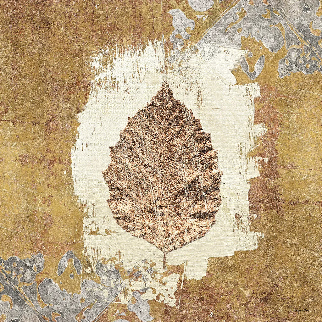 Gilded Leaf VI by Avery Tillmon. SKU 17833a. Archival Giclee Fine art print for wall decor.