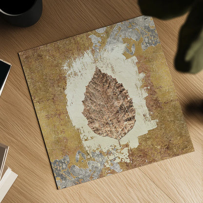 Gilded Leaf VI by Avery Tillmon. Shown as a detailed flat fine art print, highlighting archival giclee quality. Available as an archival giclee rolled canvas, fine art paper, or poster print. SKU 17833a.