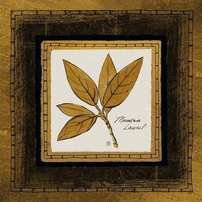 Gilded Mountain Laurel by Avery Tillmon. SKU 8572a. Archival Giclee Fine art print for wall decor.