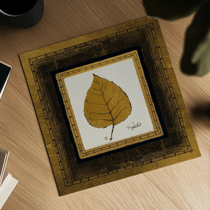 Gilded Poplar by Avery Tillmon. Shown as a detailed flat fine art print, highlighting archival giclee quality. Available as an archival giclee rolled canvas, fine art paper, or poster print. SKU 8573a.
