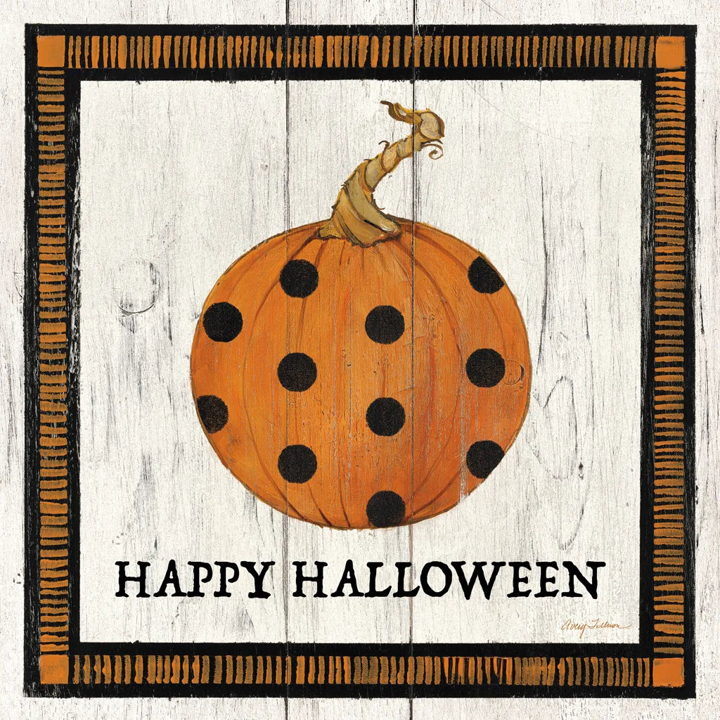 Happy Halloween Pumpkin by Avery Tillmon. SKU 57886a. Archival Giclee Fine art print for wall decor.