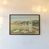 Harvest White by Avery Tillmon. shown as a paper print in a black flame. Available as a archival giclee rolled canvas, fine art paper, or poster print. SKU 49640i.