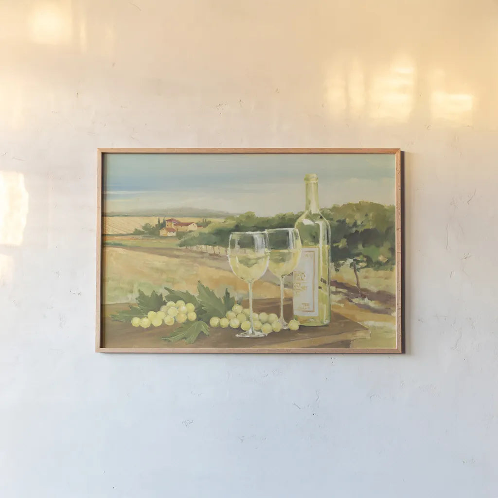 Harvest White by Avery Tillmon. shown as a paper print in a natural frame. Available as a archival giclee rolled canvas, fine art paper, or poster print. SKU 49640i.
