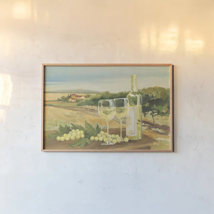Harvest White by Avery Tillmon. shown as a paper print in a natural frame. Available as a archival giclee rolled canvas, fine art paper, or poster print. SKU 49640i.