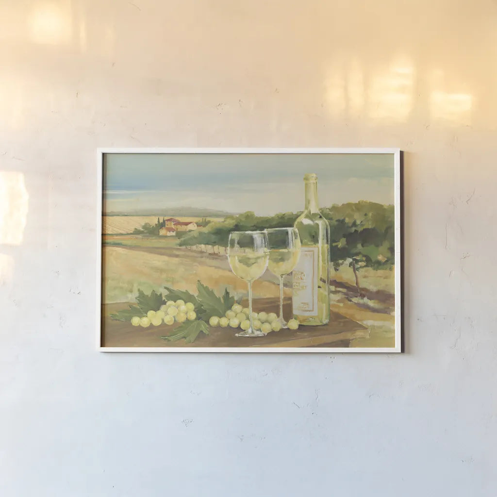 Harvest White by Avery Tillmon. shown as a paper print in a white frame. Available as a archival giclee rolled canvas, fine art paper, or poster print. SKU 49640i.