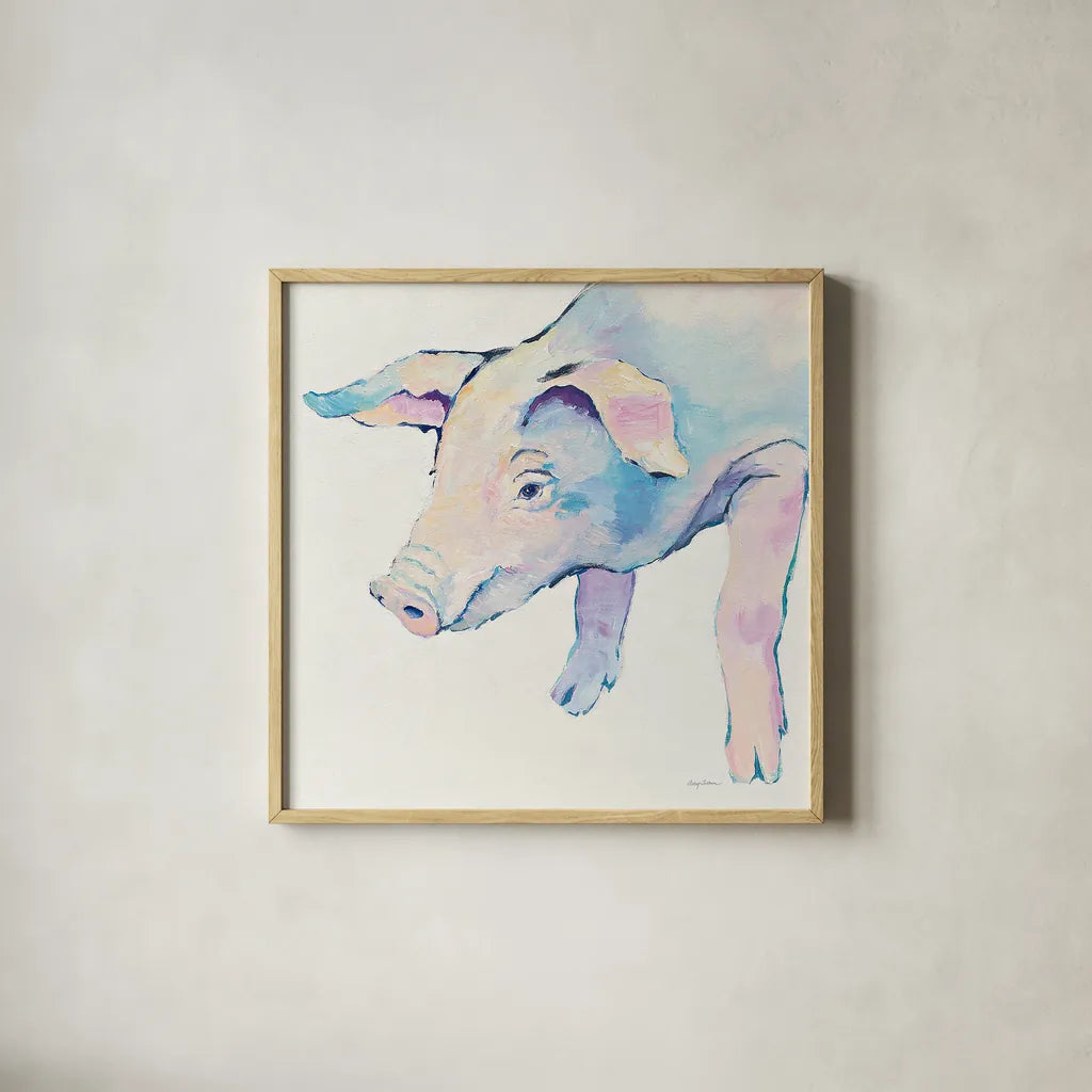 Horatio Crop by Avery Tillmon. Shown in a natural wood glass frame for a timeless modern aesthetic. Available as an archival giclee rolled canvas, fine art paper, or poster print. SKU 23679a.