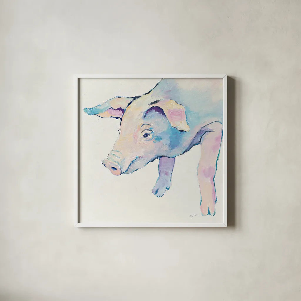 Horatio Crop by Avery Tillmon. Shown in a crisp white glass frame for a clean and minimalist style. Available as an archival giclee rolled canvas, fine art paper, or poster print. SKU 23679a.