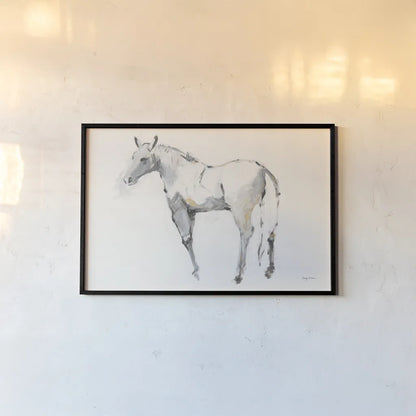 Horse III by Avery Tillmon. shown as a paper print in a black flame. Available as a archival giclee rolled canvas, fine art paper, or poster print. SKU 49691i.