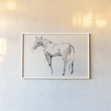 Horse III by Avery Tillmon. shown as a paper print in a white frame. Available as a archival giclee rolled canvas, fine art paper, or poster print. SKU 49691i.