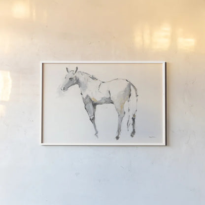 Horse III by Avery Tillmon. shown as a paper print in a white frame. Available as a archival giclee rolled canvas, fine art paper, or poster print. SKU 49691i.