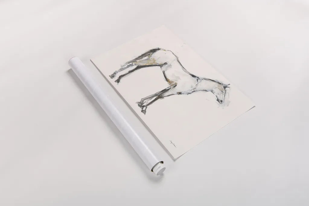 Horse Sketch III by Avery Tillmon. shown as a rolled paper print. Available as archival giclee rolled canvas, fine art paper, or poster print. SKU 60662i.