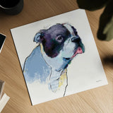 Jason Watercolor Pastel by Avery Tillmon. Shown as a detailed flat fine art print, highlighting archival giclee quality. Available as an archival giclee rolled canvas, fine art paper, or poster print. SKU 54618a.