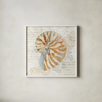 La Mer III Sand Map by Avery Tillmon. Shown in a crisp white glass frame for a clean and minimalist style. Available as an archival giclee rolled canvas, fine art paper, or poster print. SKU 73103a.