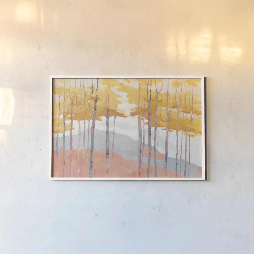 Late Wood by Avery Tillmon. shown as a paper print in a white frame. Available as a archival giclee rolled canvas, fine art paper, or poster print. SKU 37618i.