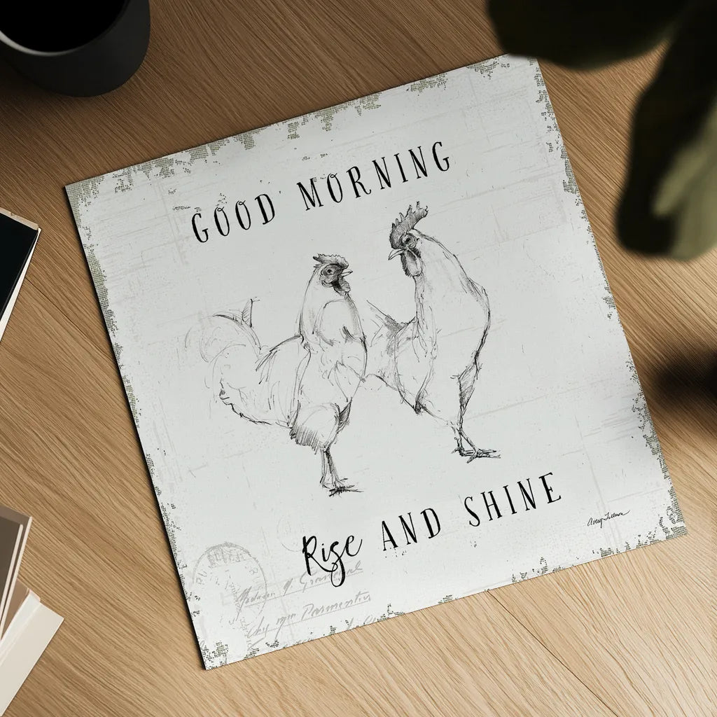 Life at Home I by Avery Tillmon. Shown as a detailed flat fine art print, highlighting archival giclee quality. Available as an archival giclee rolled canvas, fine art paper, or poster print. SKU 36970a.