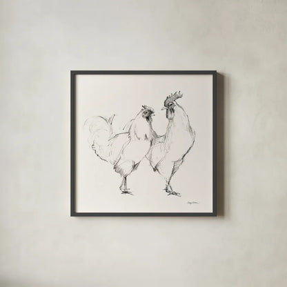 Life at Home I Vintage Cream by Avery Tillmon. Shown in a sleek black glass frame for a contemporary gallery look. Available as an archival giclee rolled canvas, fine art paper, or poster print. SKU 57428a.