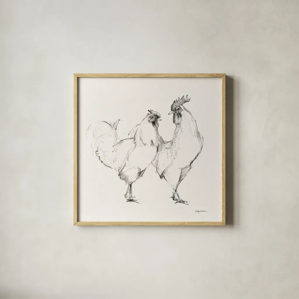 Life at Home I Vintage Cream by Avery Tillmon. Shown in a natural wood glass frame for a timeless modern aesthetic. Available as an archival giclee rolled canvas, fine art paper, or poster print. SKU 57428a.