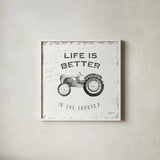 Life at Home II by Avery Tillmon. Shown in a crisp white glass frame for a clean and minimalist style. Available as an archival giclee rolled canvas, fine art paper, or poster print. SKU 36971a.