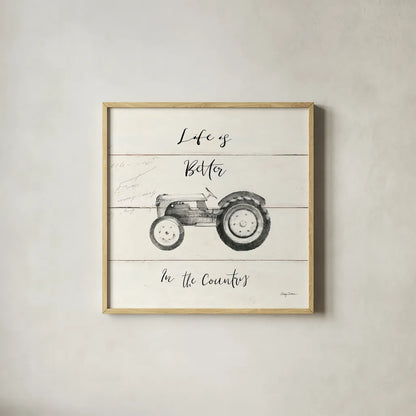 Life at Home II Shiplap by Avery Tillmon. Shown in a natural wood glass frame for a timeless modern aesthetic. Available as an archival giclee rolled canvas, fine art paper, or poster print. SKU 48919a.