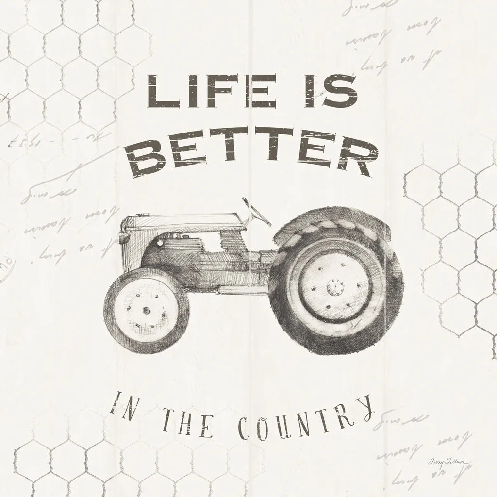 Life at Home II on Chicken Wire Background by Avery Tillmon. SKU 54163a. Archival Giclee Fine art print for wall decor.