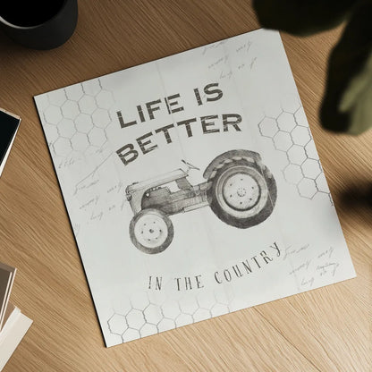 Life at Home II on Chicken Wire Background by Avery Tillmon. Shown as a detailed flat fine art print, highlighting archival giclee quality. Available as an archival giclee rolled canvas, fine art paper, or poster print. SKU 54163a.