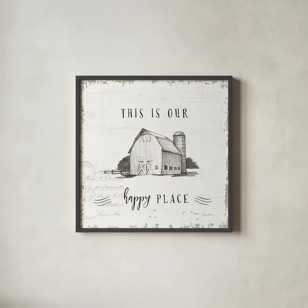 Life at Home IV by Avery Tillmon. Shown in a sleek black glass frame for a contemporary gallery look. Available as an archival giclee rolled canvas, fine art paper, or poster print. SKU 36973a.