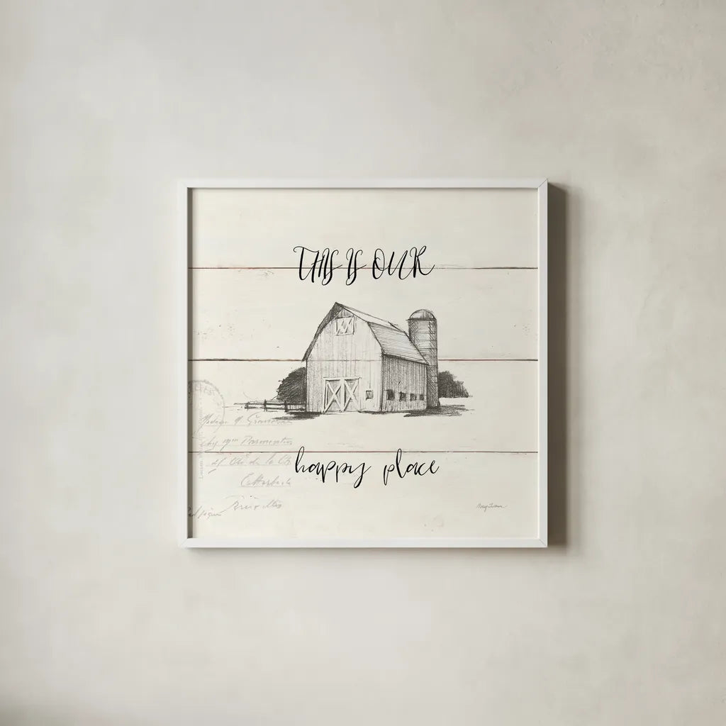 Life at Home IV Shiplap by Avery Tillmon. Shown in a crisp white glass frame for a clean and minimalist style. Available as an archival giclee rolled canvas, fine art paper, or poster print. SKU 48921a.