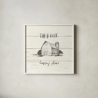 Life at Home IV Shiplap by Avery Tillmon. Shown in a crisp white glass frame for a clean and minimalist style. Available as an archival giclee rolled canvas, fine art paper, or poster print. SKU 48921a.