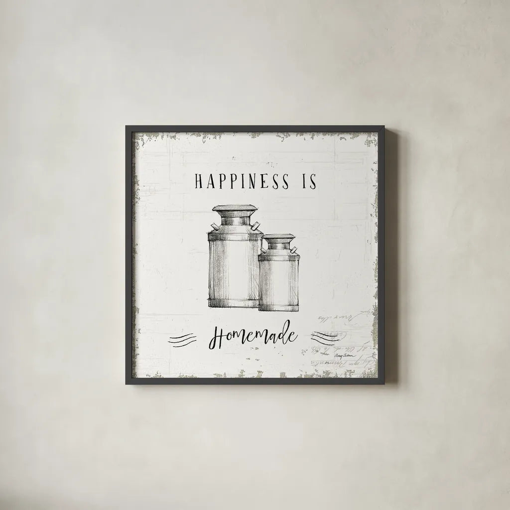 Life at Home V by Avery Tillmon. Shown in a sleek black glass frame for a contemporary gallery look. Available as an archival giclee rolled canvas, fine art paper, or poster print. SKU 36974a.