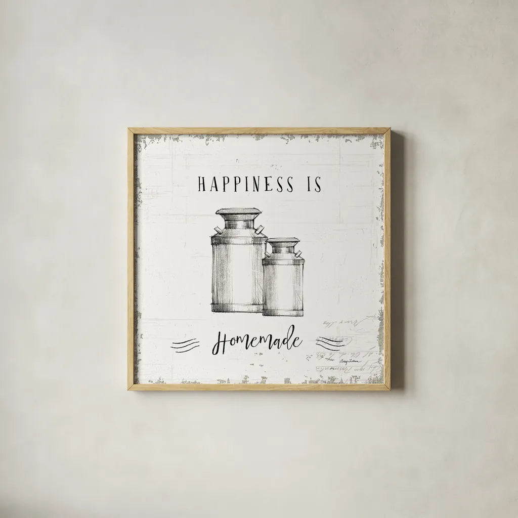 Life at Home V by Avery Tillmon. Shown in a natural wood glass frame for a timeless modern aesthetic. Available as an archival giclee rolled canvas, fine art paper, or poster print. SKU 36974a.