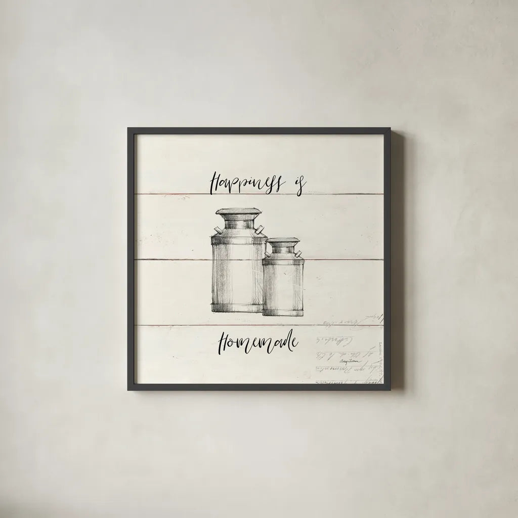 Life at Home V Shiplap by Avery Tillmon. Shown in a sleek black glass frame for a contemporary gallery look. Available as an archival giclee rolled canvas, fine art paper, or poster print. SKU 48922a.