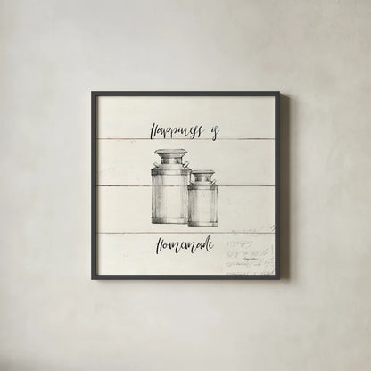 Life at Home V Shiplap by Avery Tillmon. Shown in a sleek black glass frame for a contemporary gallery look. Available as an archival giclee rolled canvas, fine art paper, or poster print. SKU 48922a.