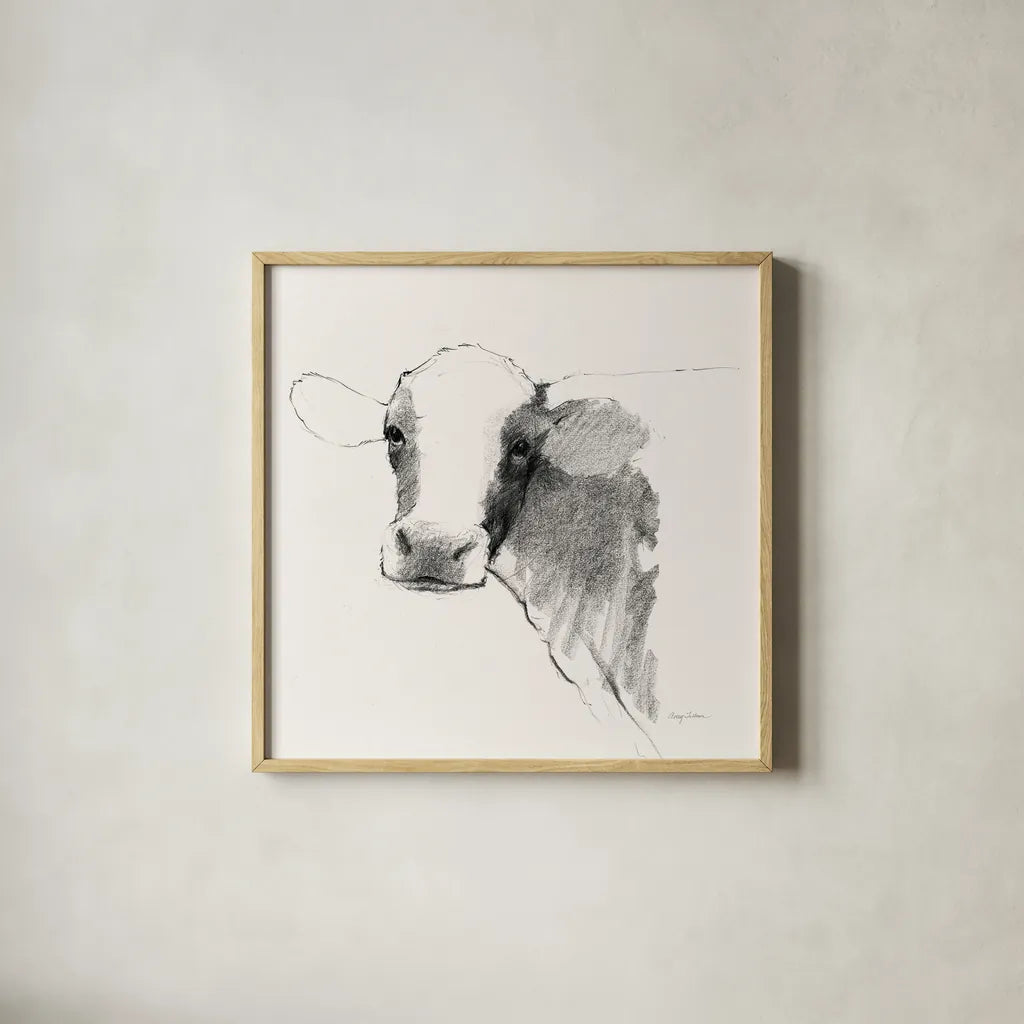 Life at Home VI Vintage Cream by Avery Tillmon. Shown in a natural wood glass frame for a timeless modern aesthetic. Available as an archival giclee rolled canvas, fine art paper, or poster print. SKU 57429a.