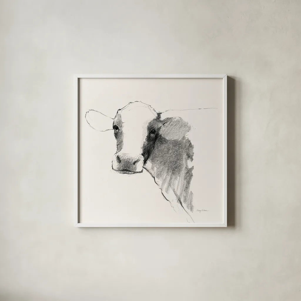 Life at Home VI Vintage Cream by Avery Tillmon. Shown in a crisp white glass frame for a clean and minimalist style. Available as an archival giclee rolled canvas, fine art paper, or poster print. SKU 57429a.