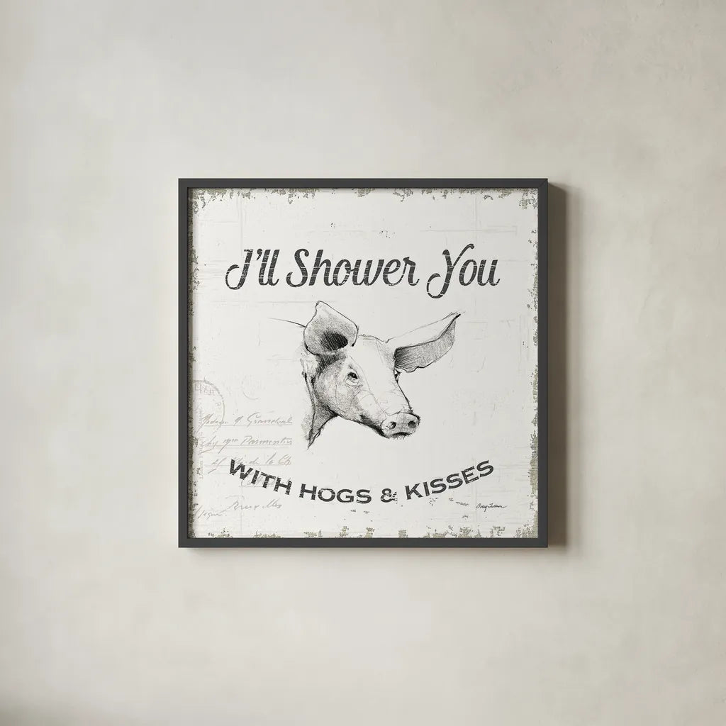 Life at Home VII by Avery Tillmon. Shown in a sleek black glass frame for a contemporary gallery look. Available as an archival giclee rolled canvas, fine art paper, or poster print. SKU 36976a.