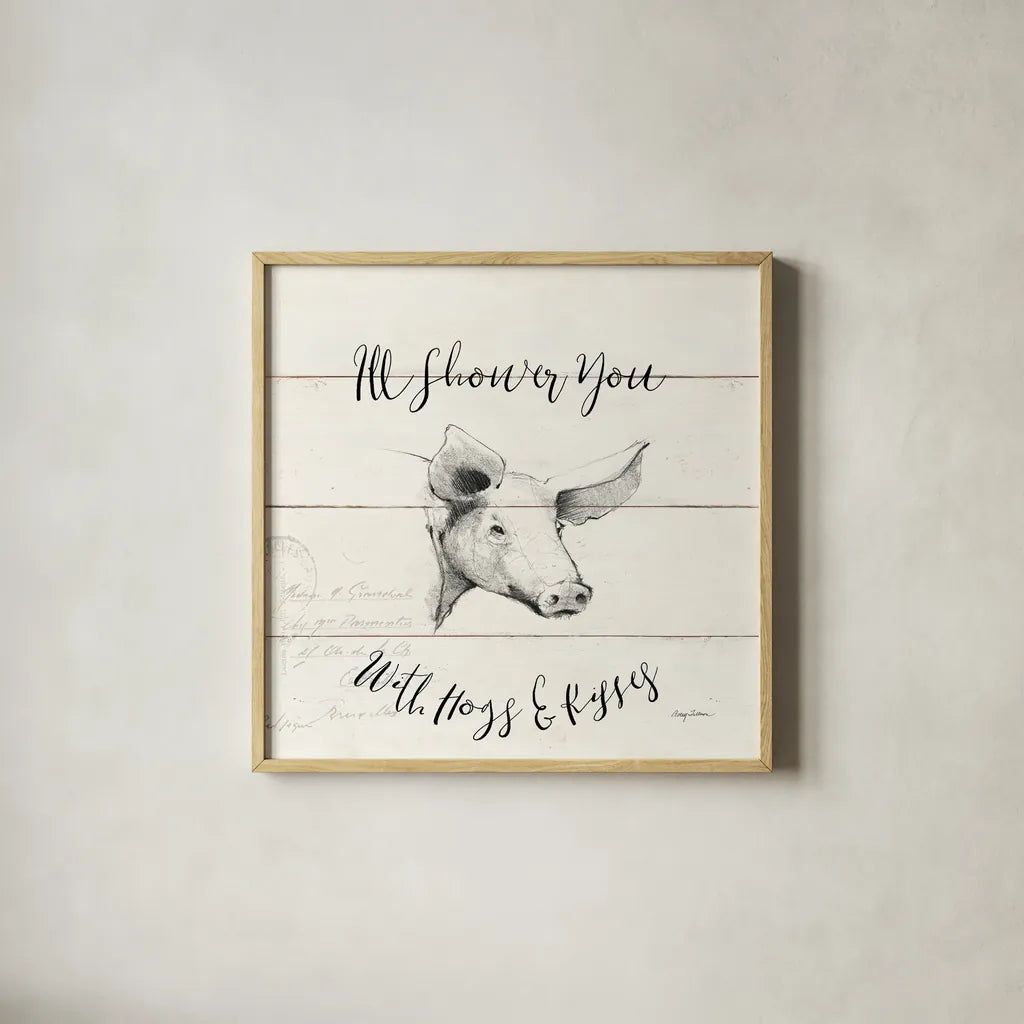 Life at Home VII Shiplap by Avery Tillmon. Shown in a natural wood glass frame for a timeless modern aesthetic. Available as an archival giclee rolled canvas, fine art paper, or poster print. SKU 48924a.