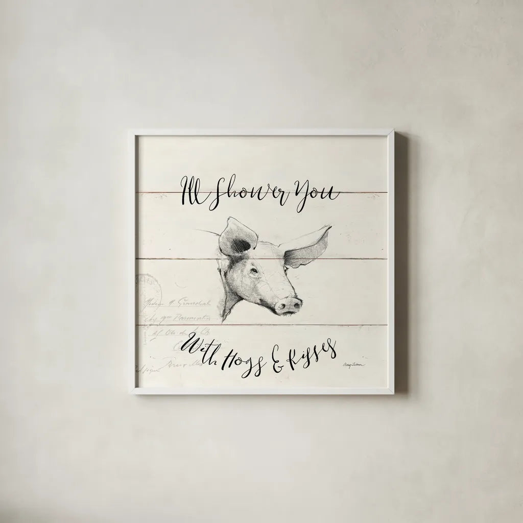 Life at Home VII Shiplap by Avery Tillmon. Shown in a crisp white glass frame for a clean and minimalist style. Available as an archival giclee rolled canvas, fine art paper, or poster print. SKU 48924a.